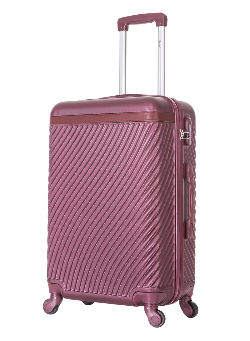 SENATOR Hard Case Travel Bag Luggage Trolley For Unisex ABS Lightweight Suitcase with 4 Spinner Wheels KH1065 Maroon - Image 1